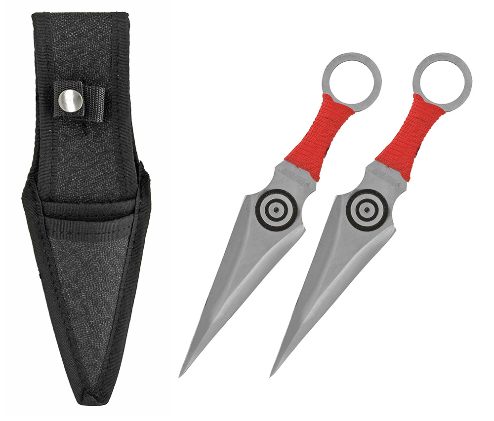 2pc. Kunai Throwing Knives Silver