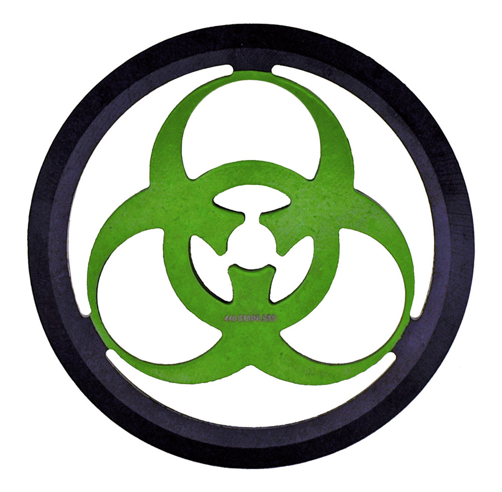 3.5" Throwing Circle Blade Green