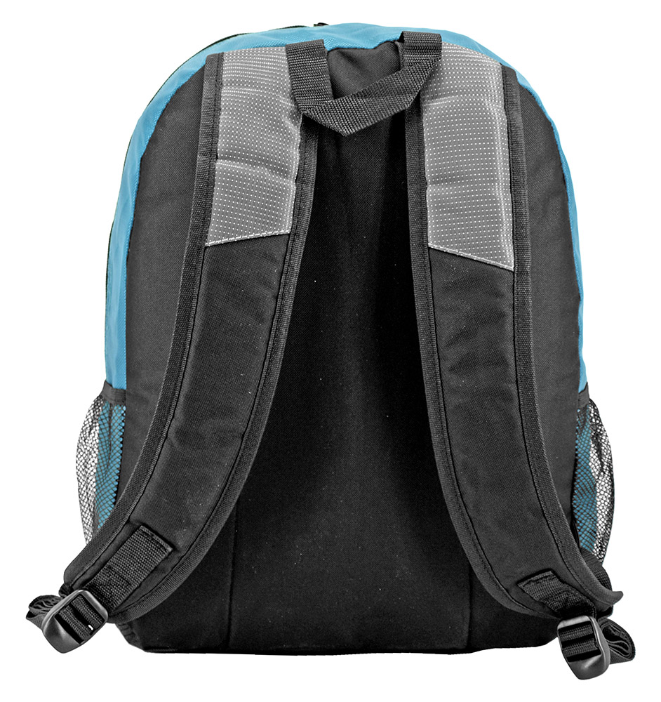 turquoise mesh backpack