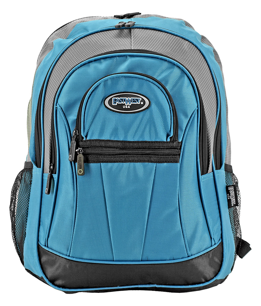 turquoise mesh backpack