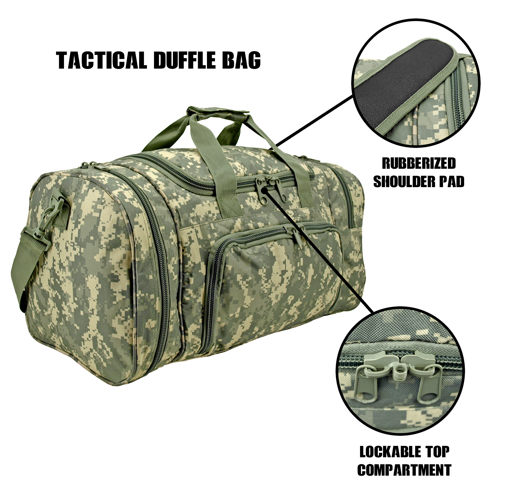 Tactical Duffle Bag Digital Camo
