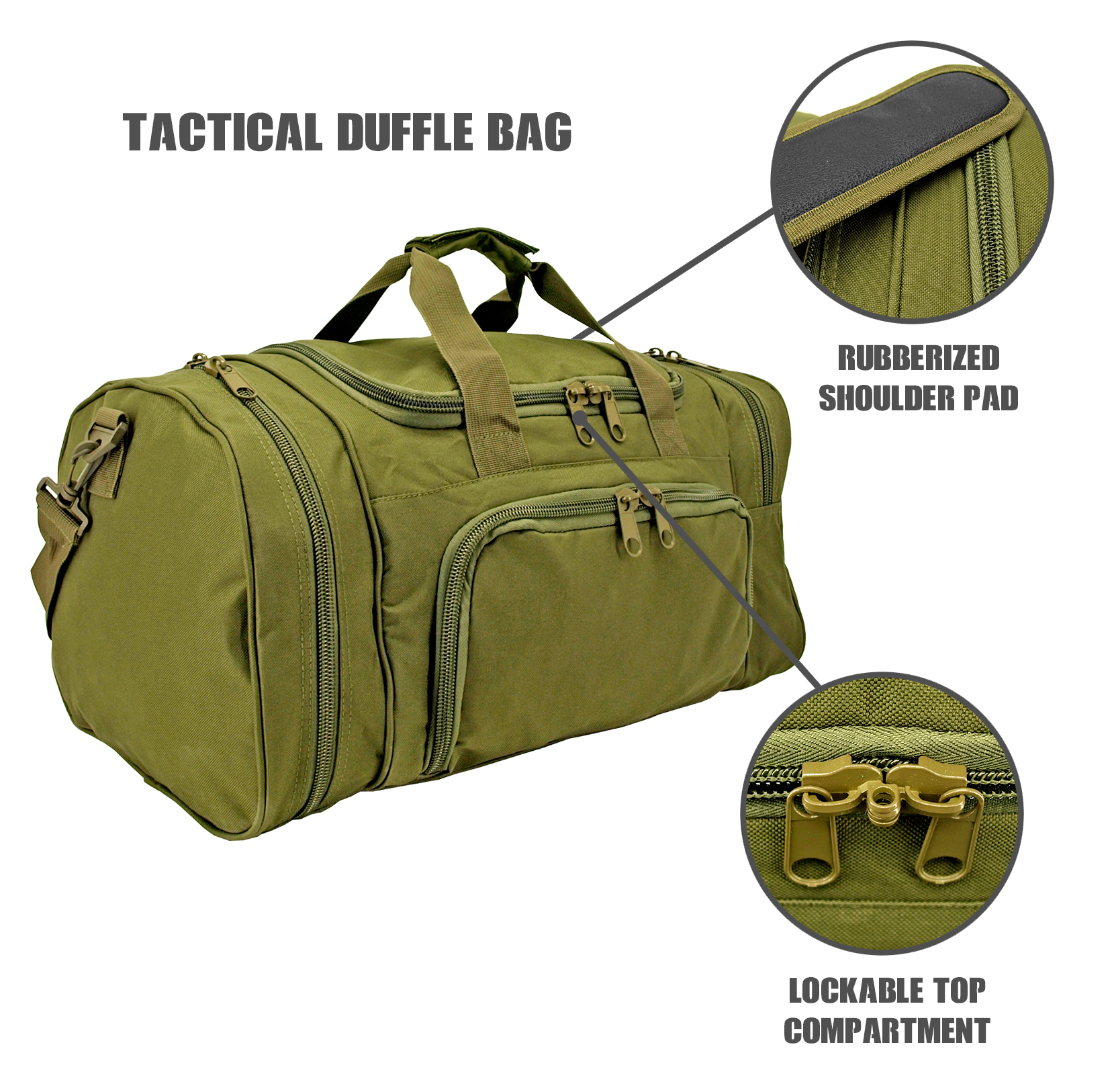 Tactical Duffle Bag - Olive Green