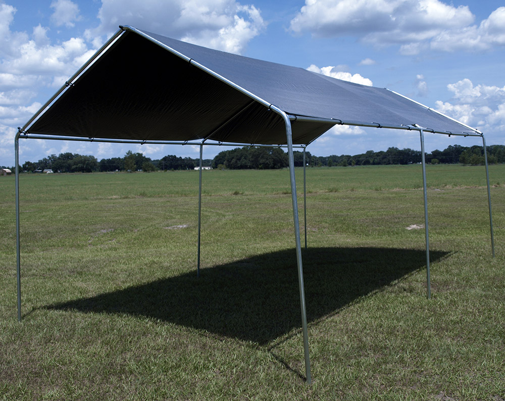 Lost Woods 10' x 20' Car Port Canopy Kit (12' x 20' Silver ...