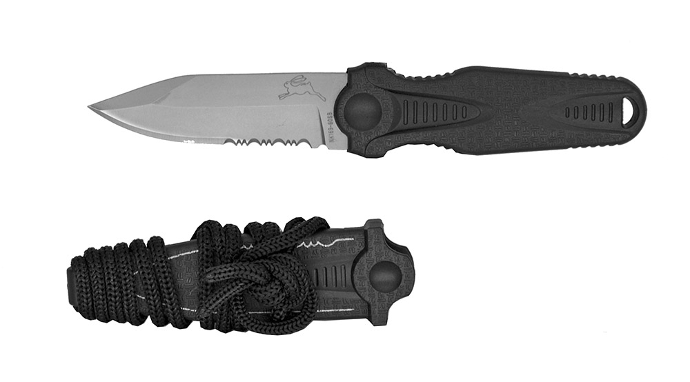 6.5" Mini Hunting Knife Serrated Drop Point