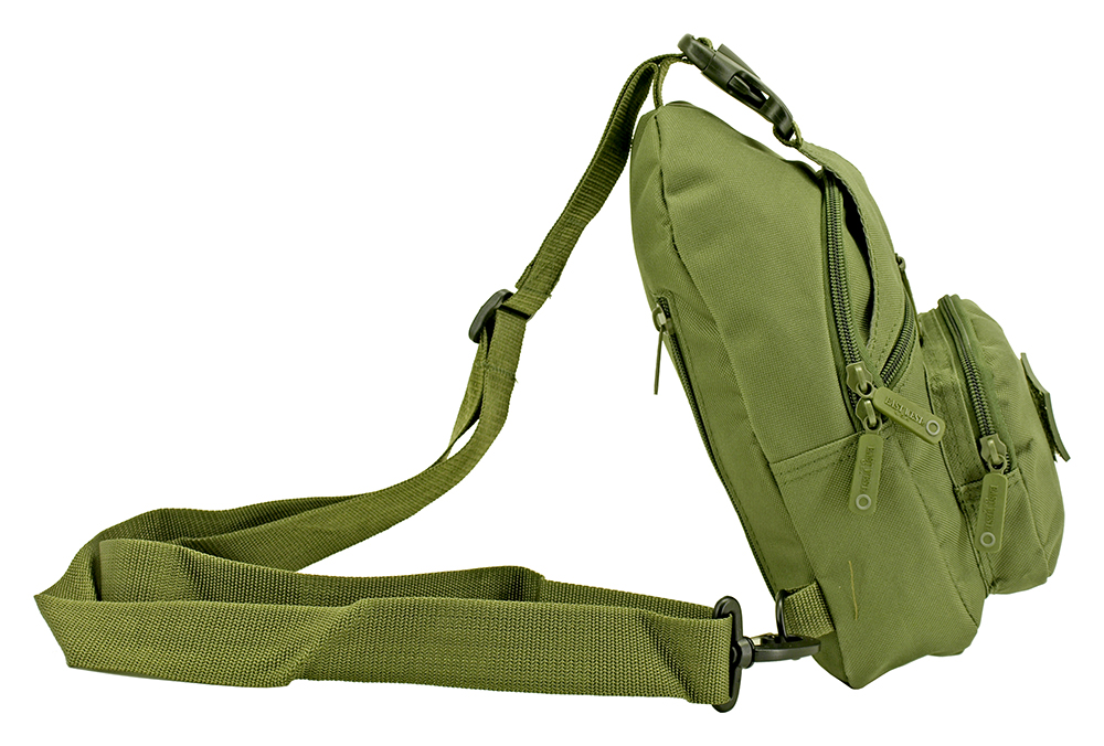 Military Side Sling Bag - Olive Green