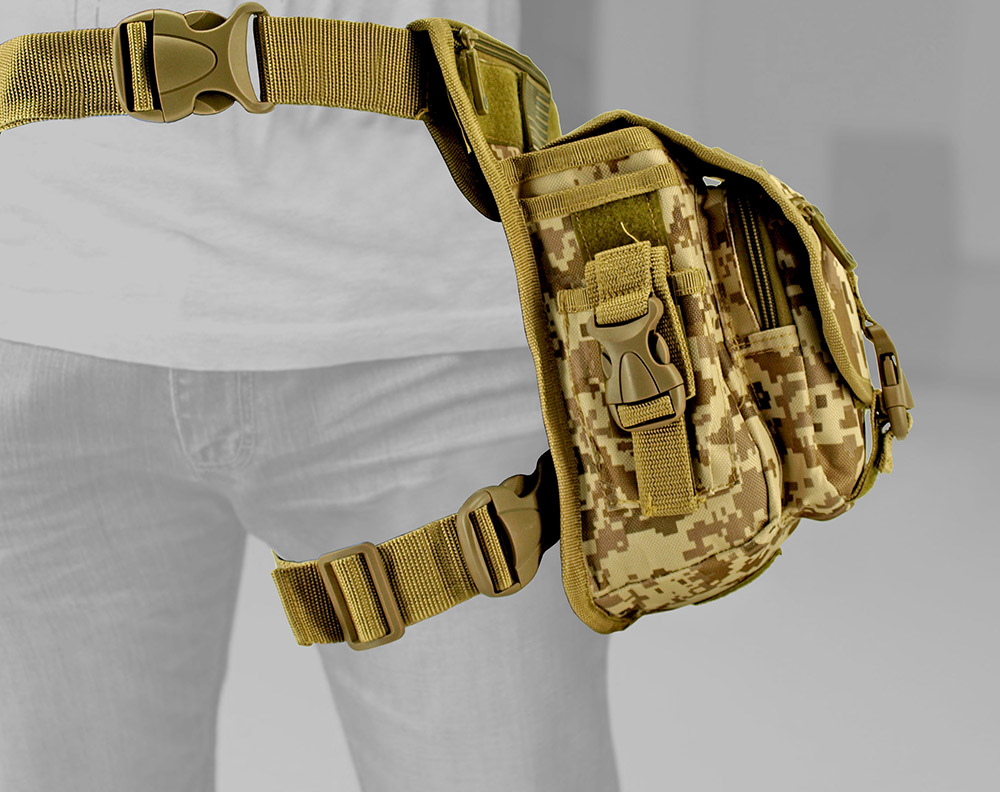 Tactical Hip Bag Desert Digital Camo