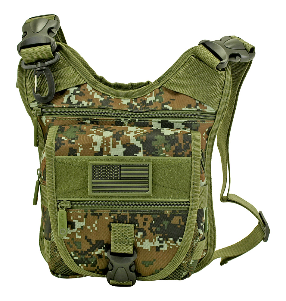 Tactical Sling Range Bag Green Digital Camo