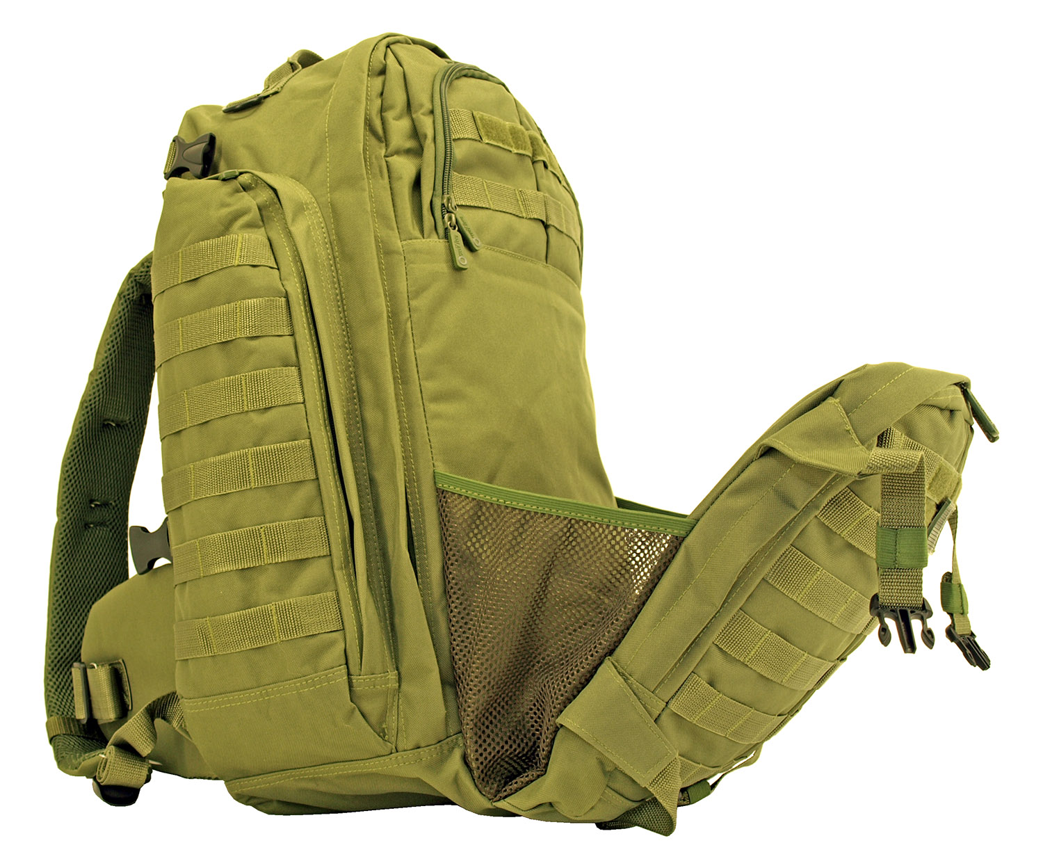 olive green mini backpack