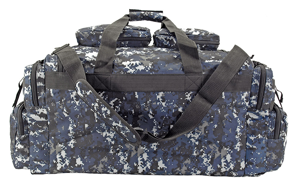 The Tank Duffle Bag Blue Digital Camo
