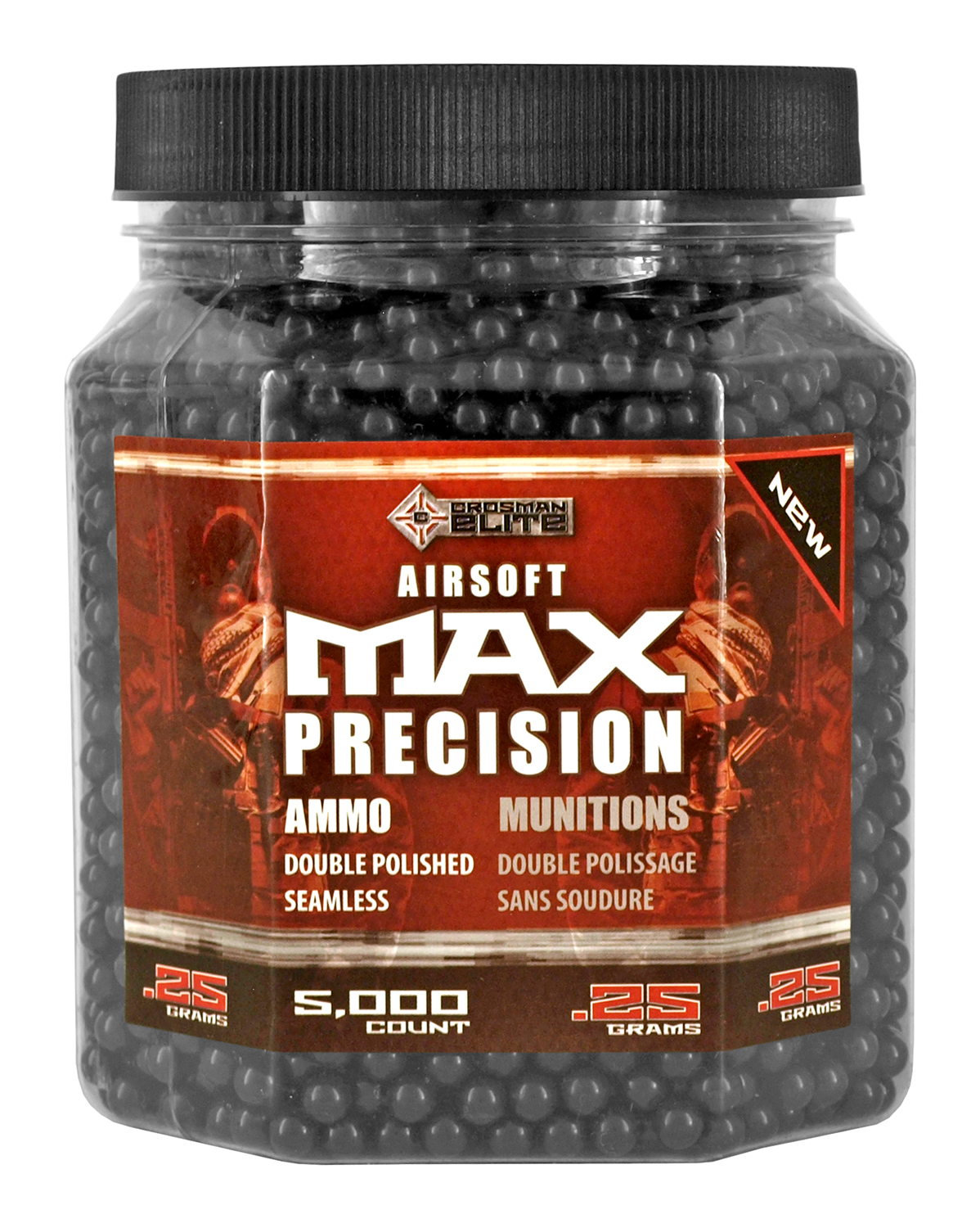 Crosman Elite .25g Airsoft BB's 5,000 Count