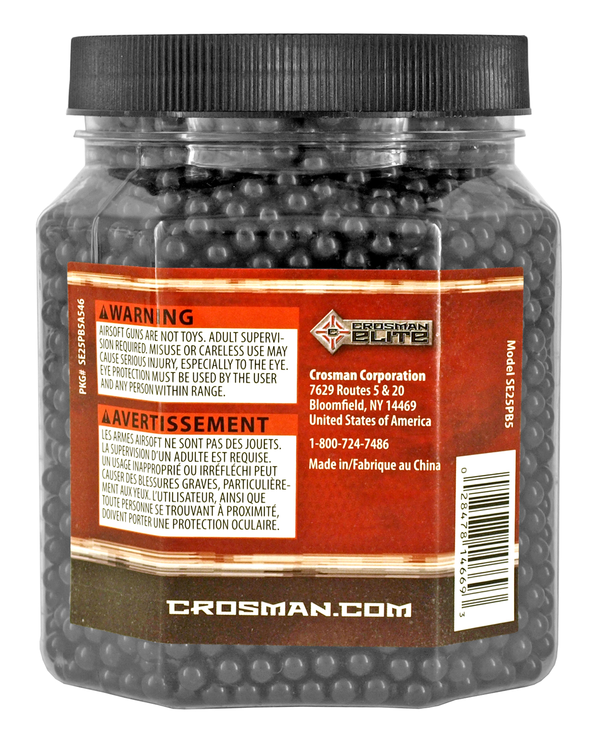 Crosman Elite .25g Airsoft BB's 5,000 Count