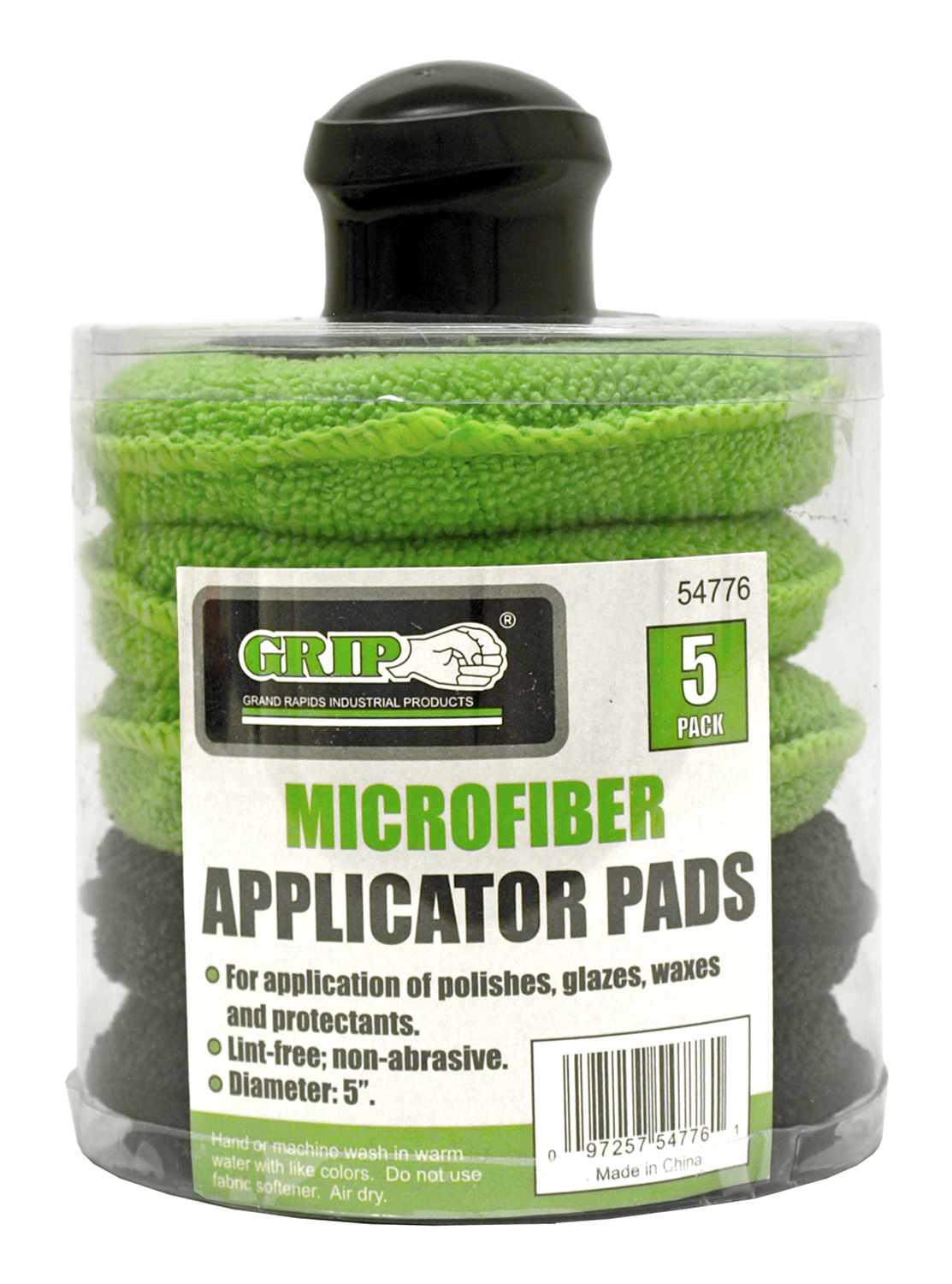 5 pk. Microfiber Applicator Pads with Handle Grip