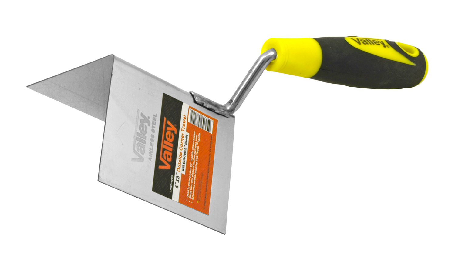 Valley Tools 4" x 3" Outside Corner Trowel Spreader and Scraper TRWC43OS
