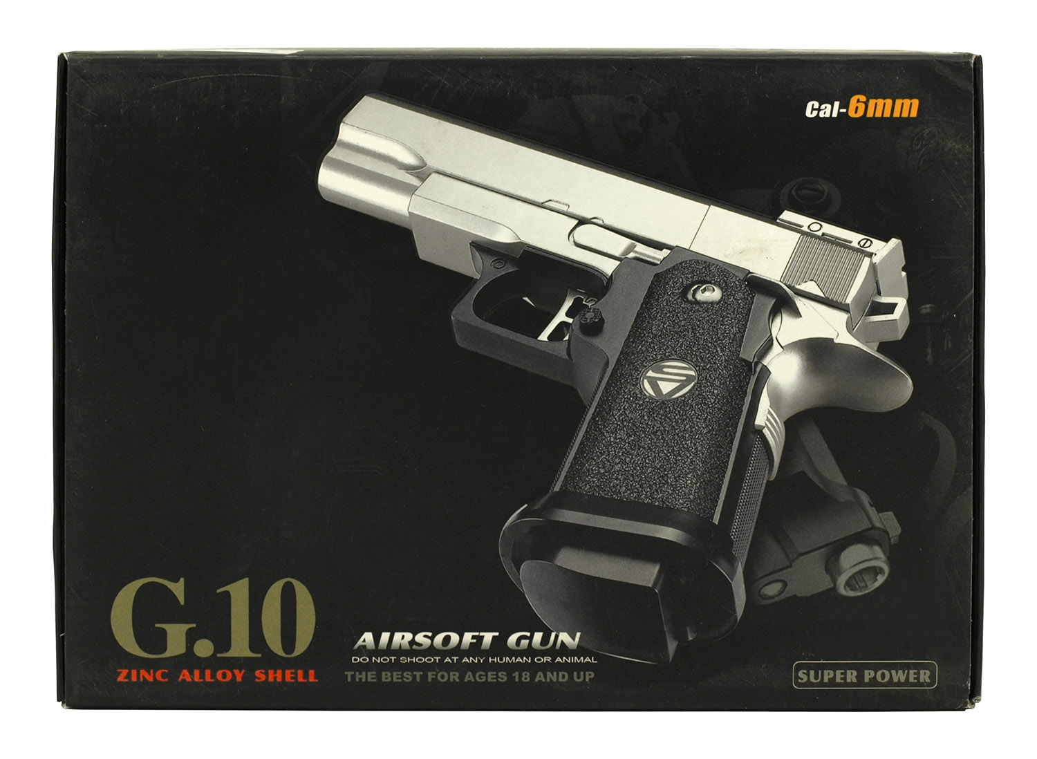 Metal Zinc Alloy G.10 Airsoft Pistol