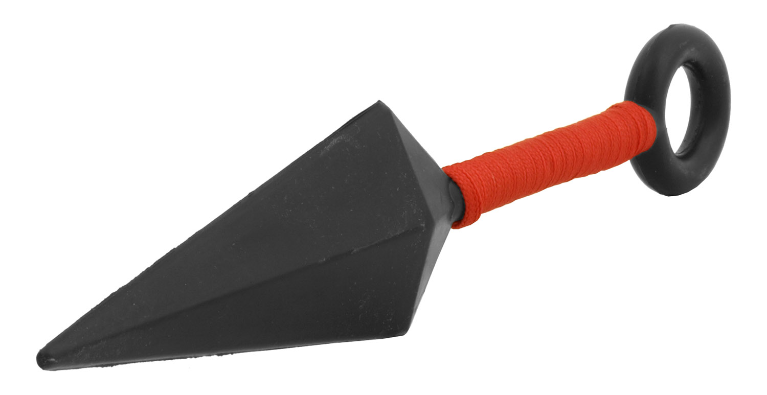 9.75" Carnival Games Foam Kunai Sai Toy Ninja Weapon Black and Red