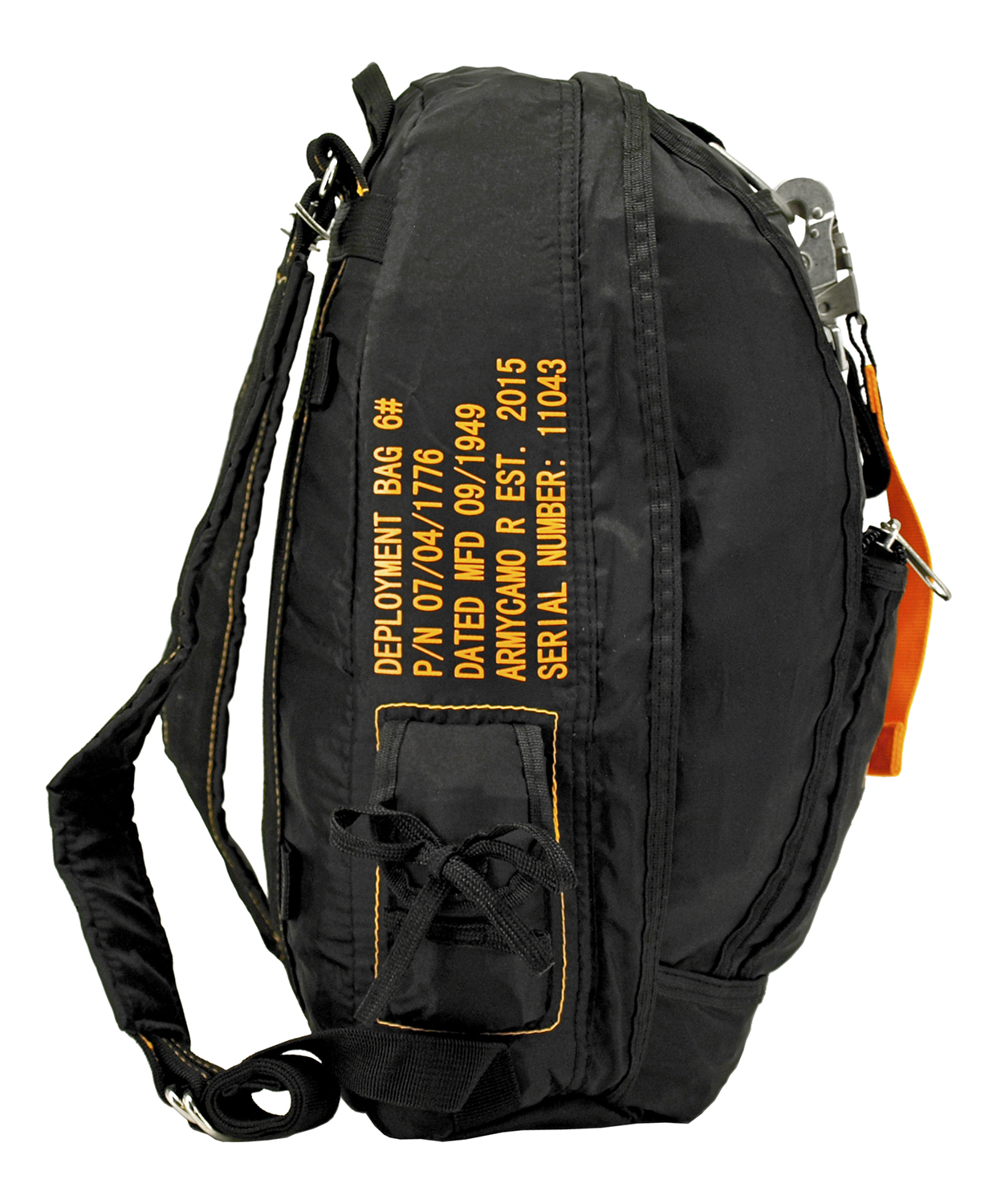 Tactical Parachute Knapsack Black