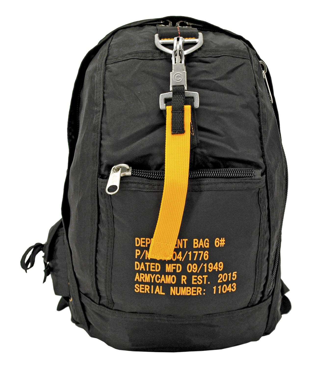 Tactical Parachute Knapsack Black