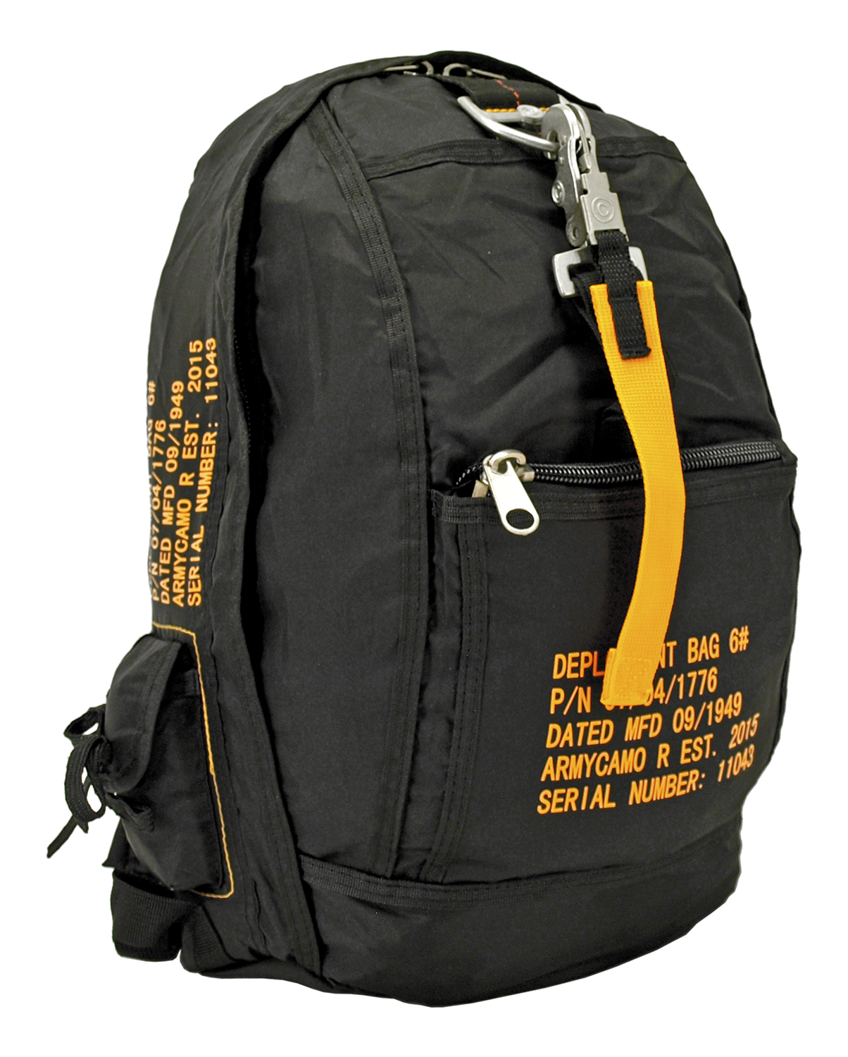 Tactical Parachute Knapsack Black