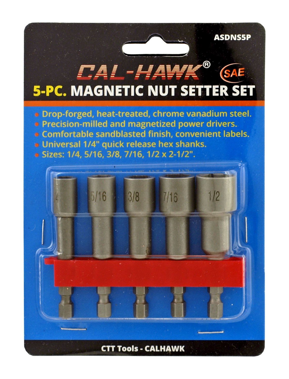 5 pc. Nut Setter Set CalHawk