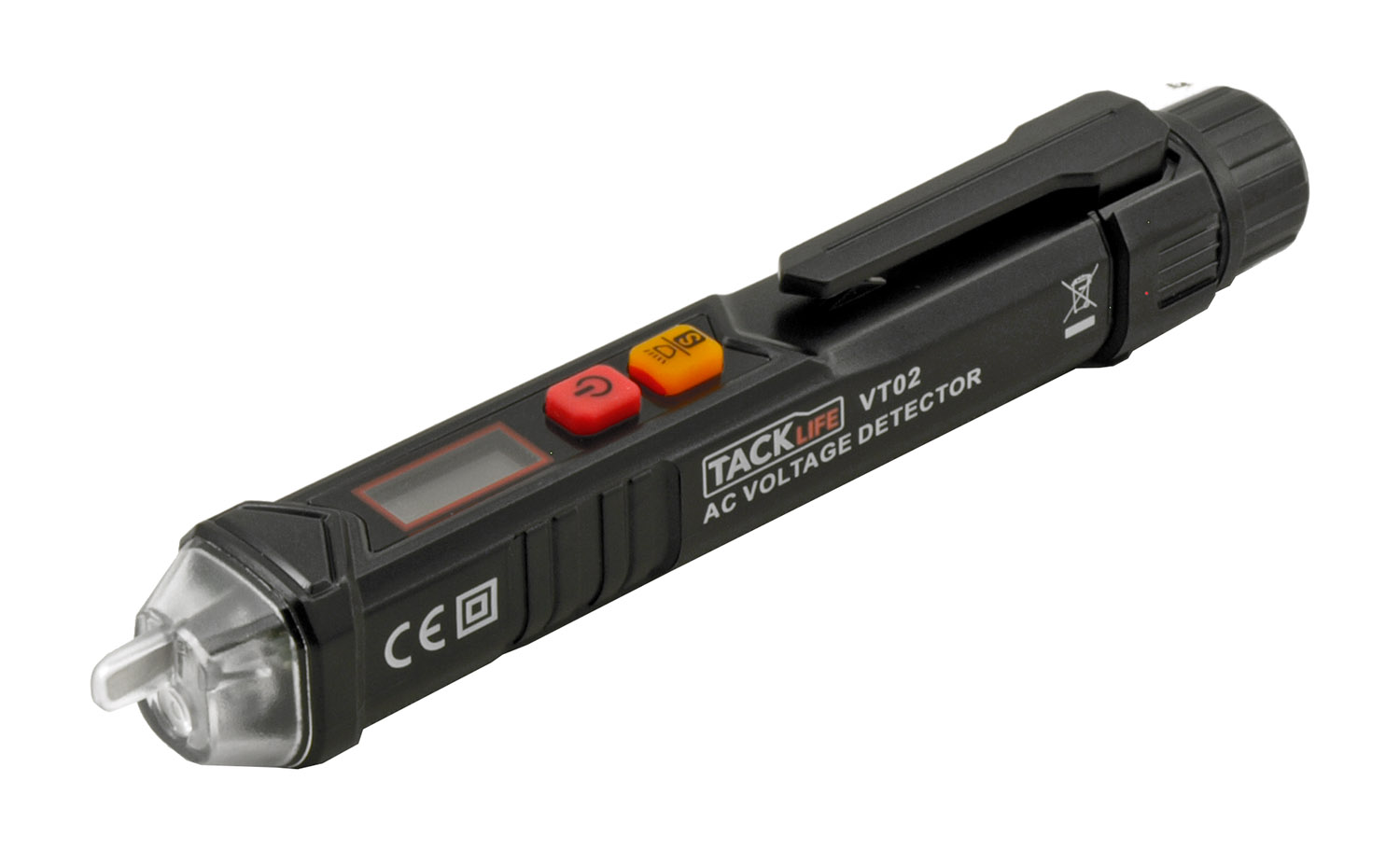 NonContact Live and Null Wire Dual Range Voltage Tester with LCD