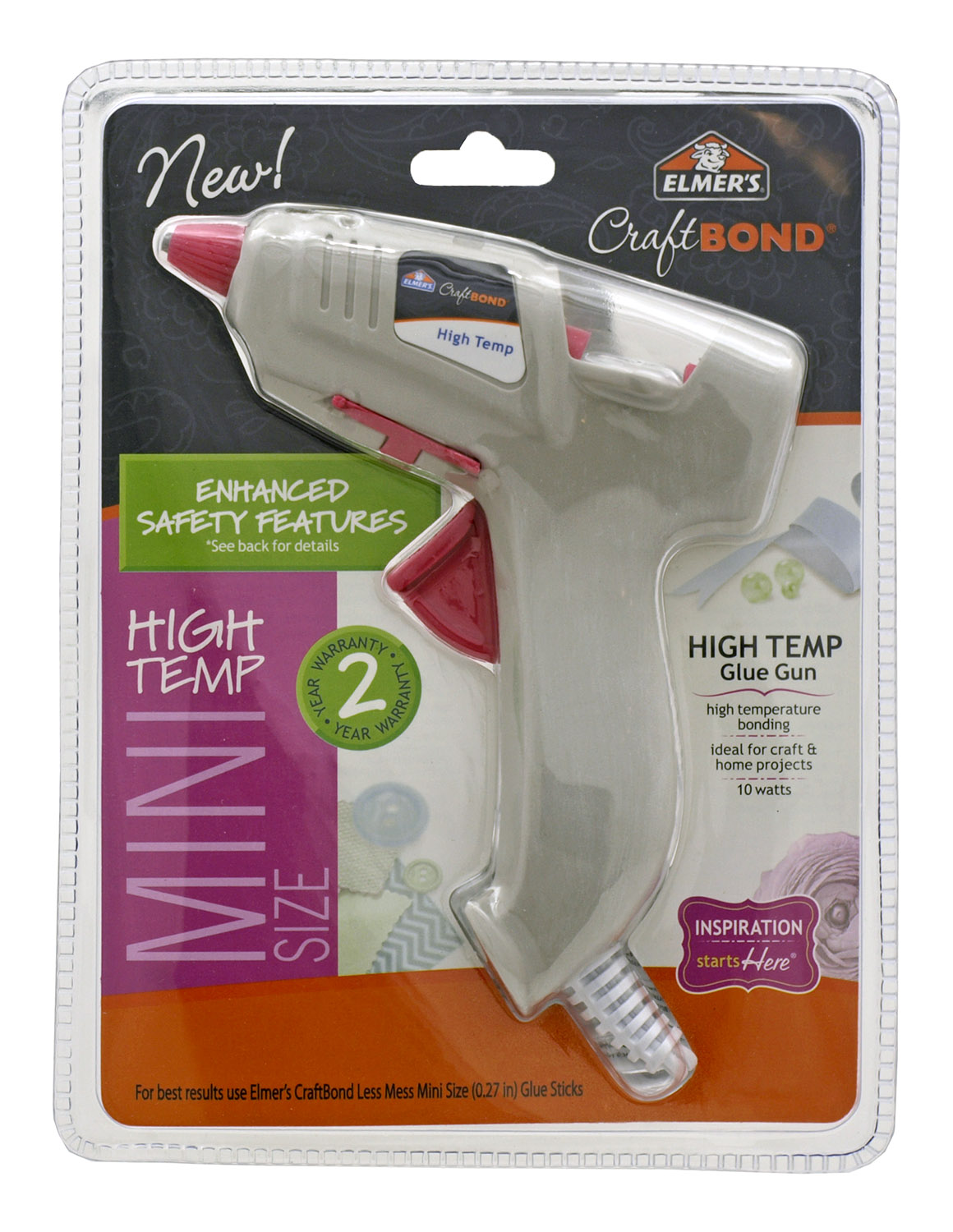 Elmer's Glue Mini Size High Temp Craft Bond Glue Gun E6048