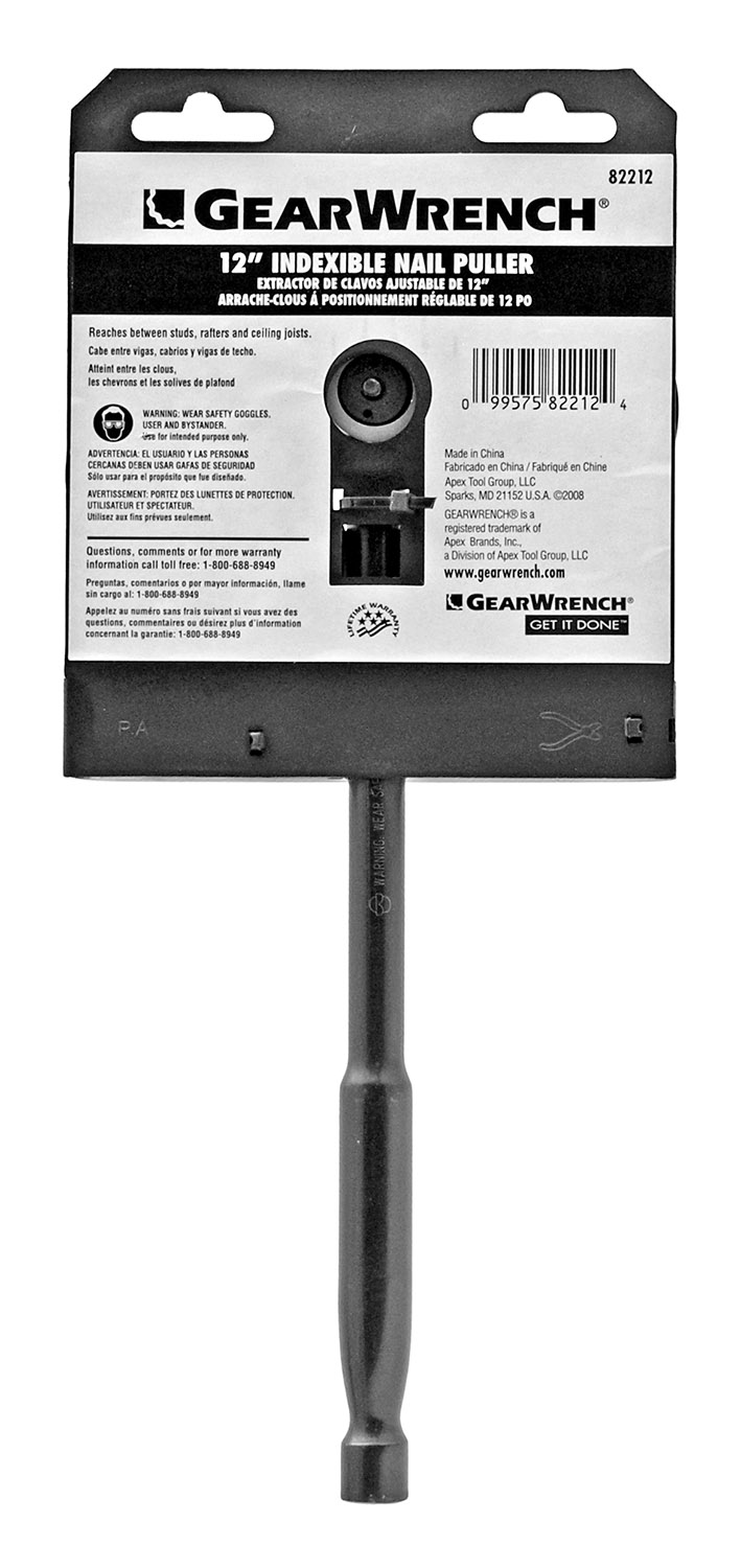 12" Indexible Nail Puller Extractor Gear Wrench