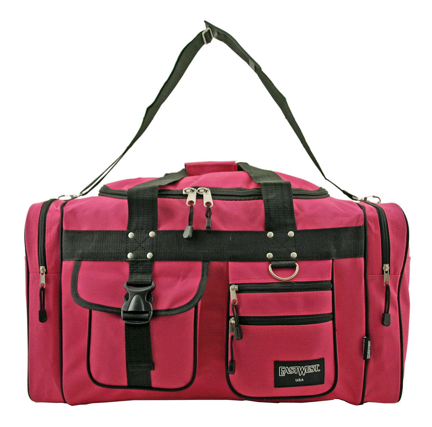 Large Gym Duffle Bag - Hot Pink