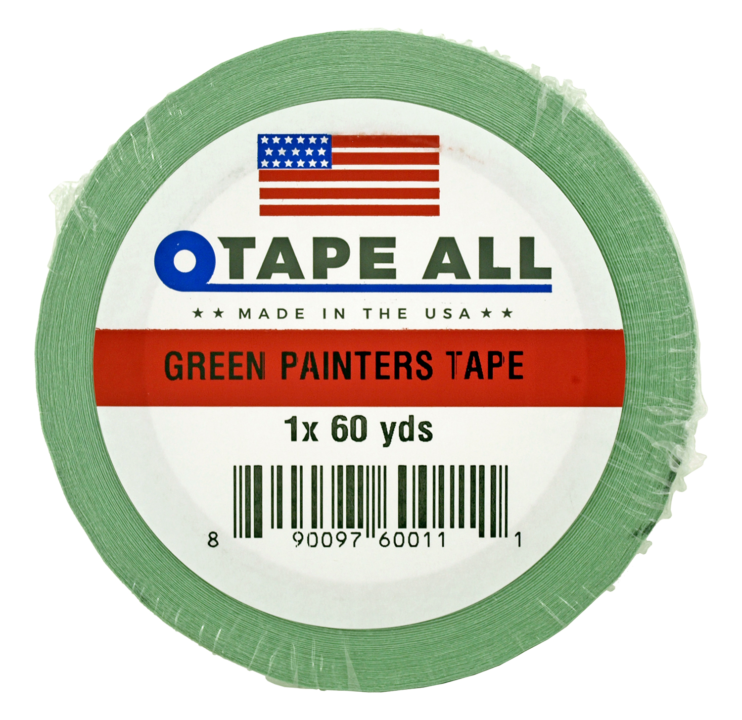 1" x 60yds. Green Painters Tape