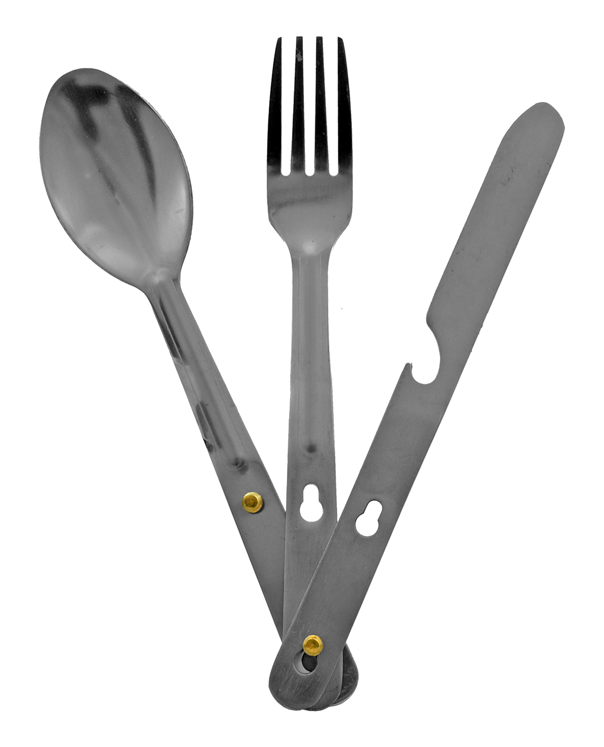3 in 1 Camping Cutlery Utensil Set with Knife Fork and Spoon IIT