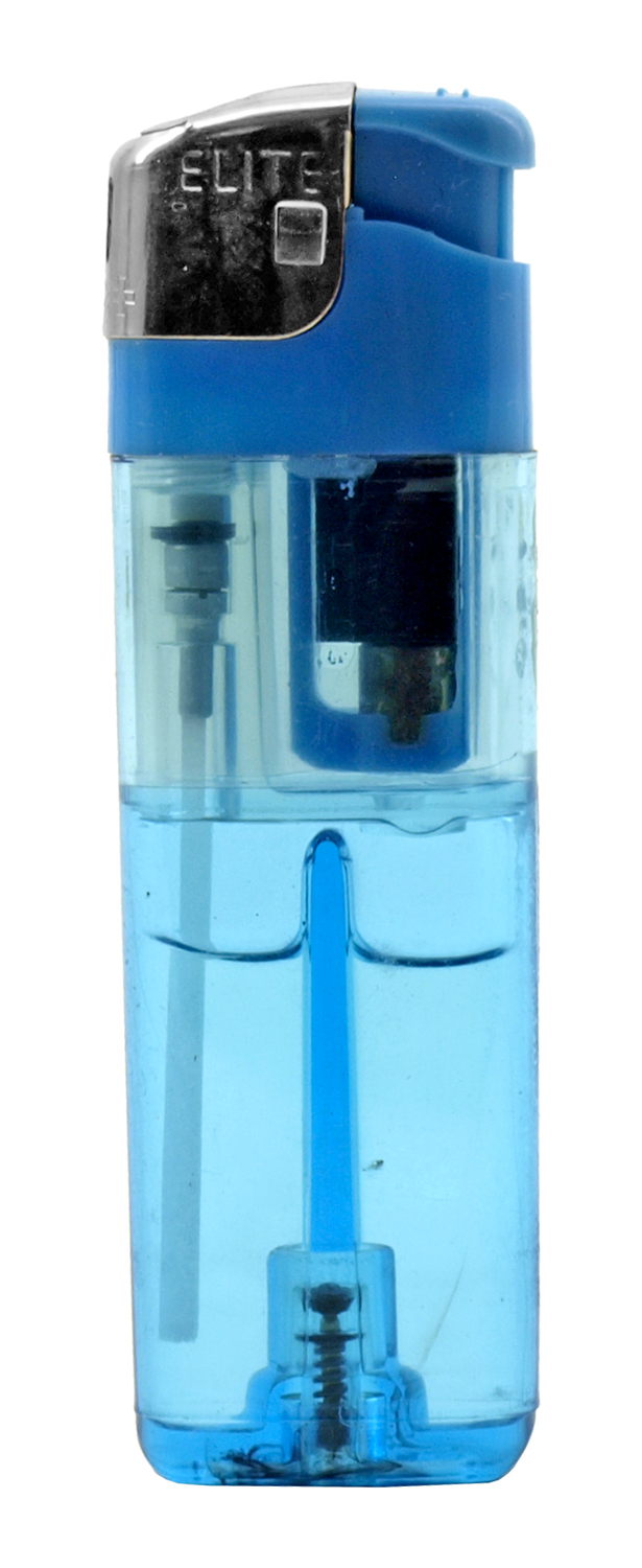 One Touch Click Style Traditional Flame Lighter with Clear Lighter ...