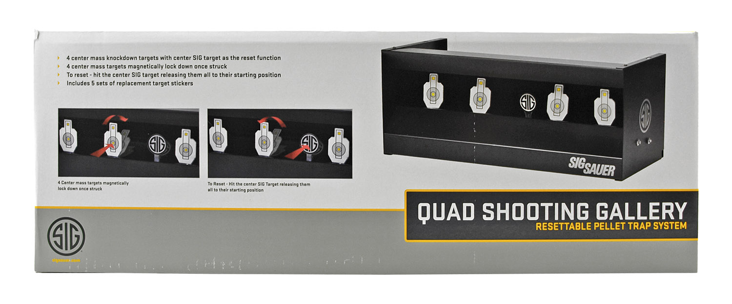 Sig Sauer Quad Shooting Gallery for .177, .22, and .25 Caliber Pellet