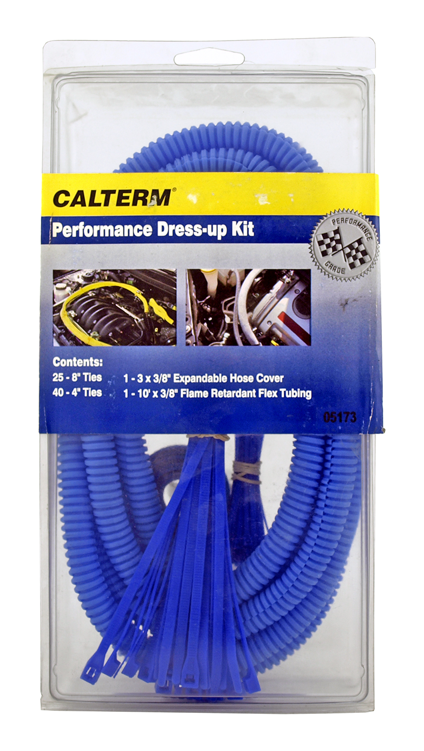 Calterm Performance Engine Hose DressUp Cover Kit Blue