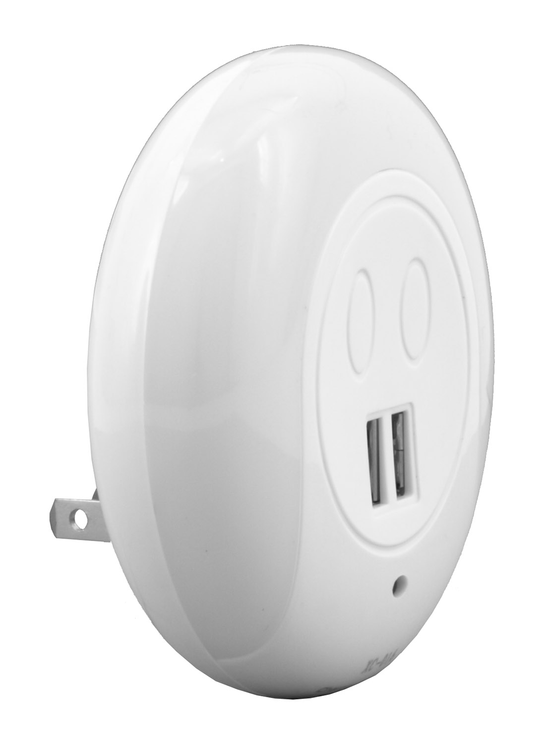 USB Cell Phone Wall Charger Night Light Outlet Plug