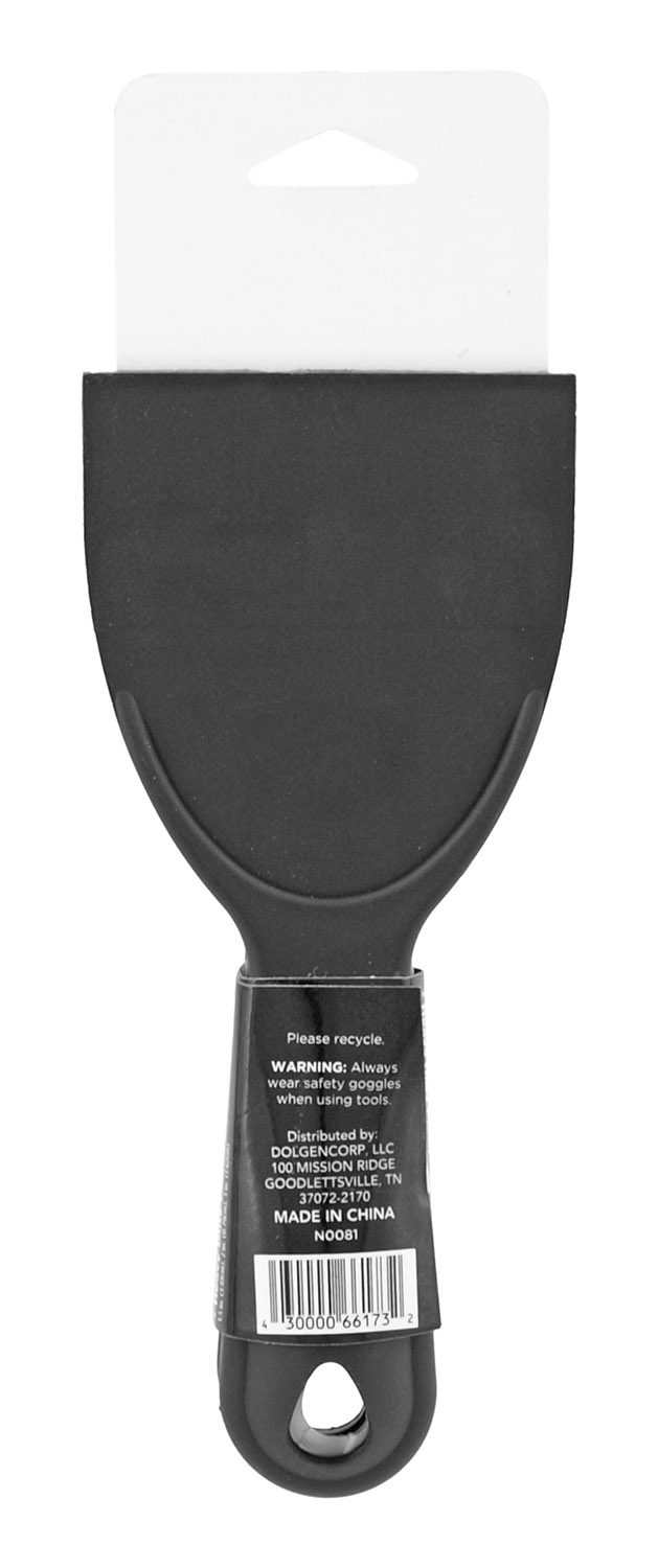 3 pc. Heavy Duty Putty Scrapper Knife Set Black