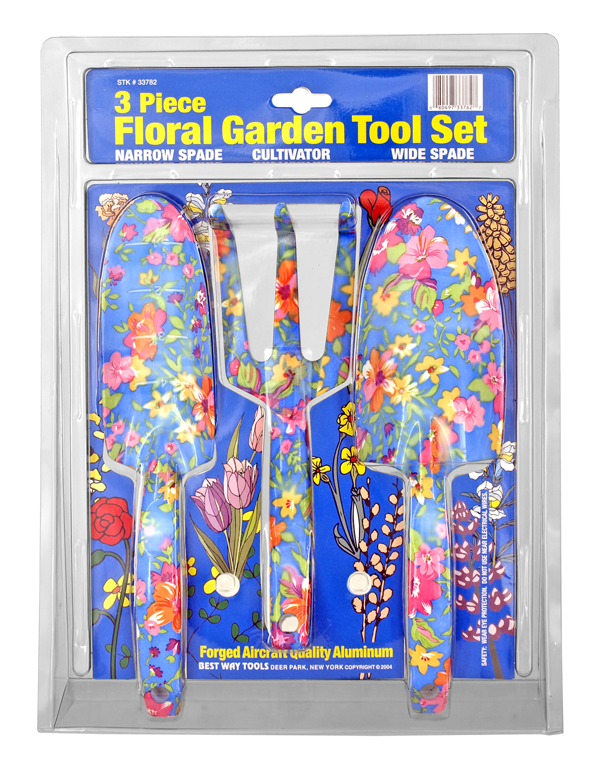 3 pc. Floral Garden Tool Set Flower