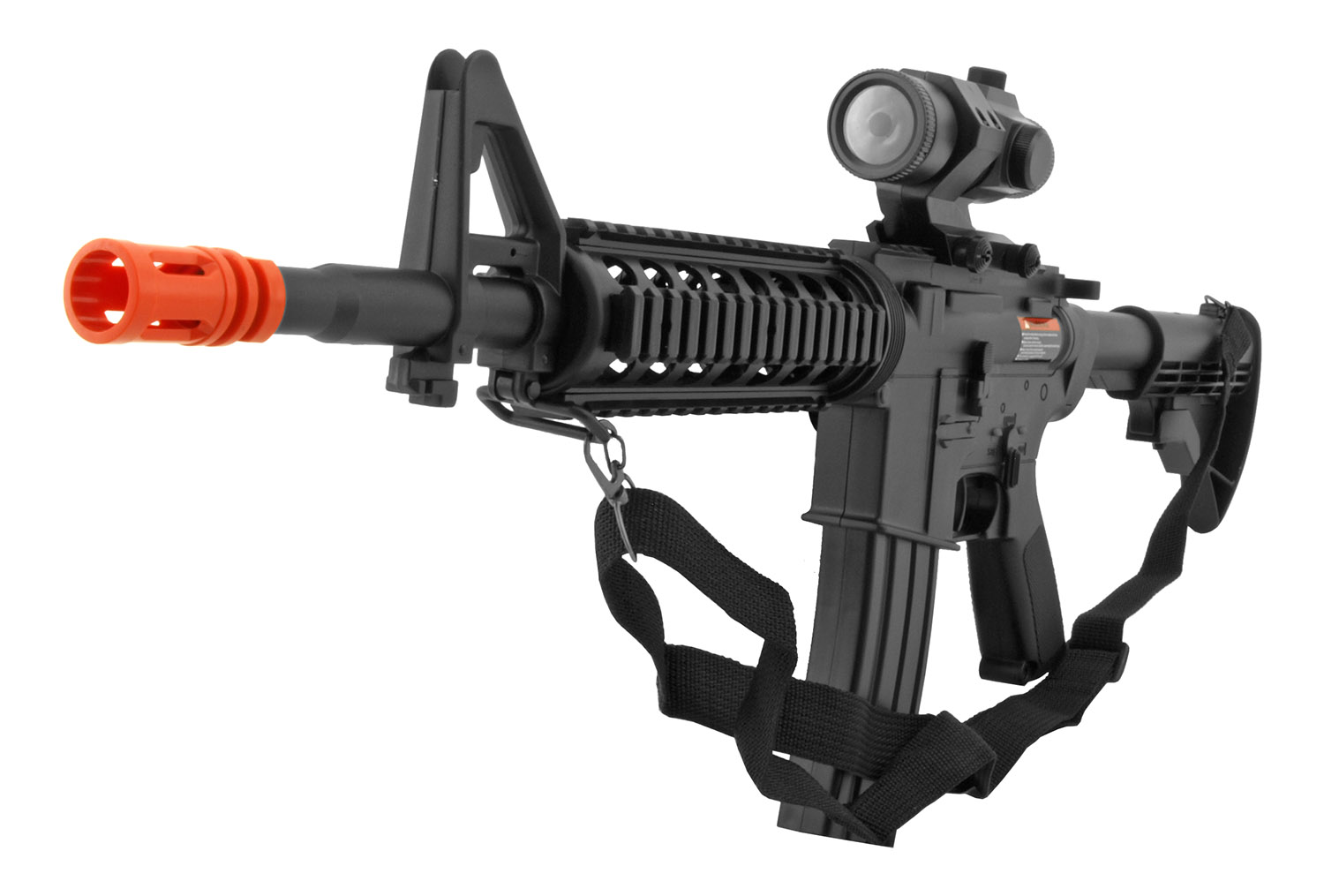 Well D2802 M4A1 AR15 Style Electric Powered Airsoft Assault Rifle