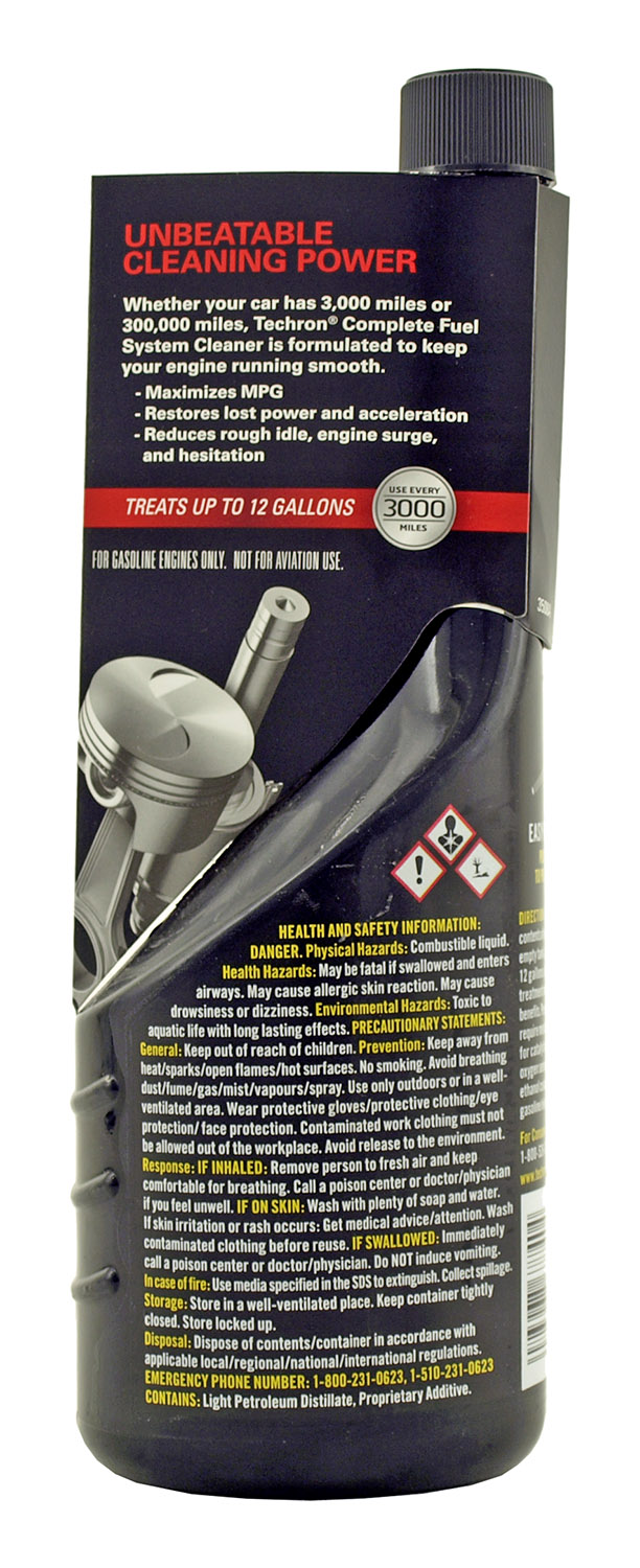 Chevron with Techron Complete Fuel System Injector Cleaner Tank Additive