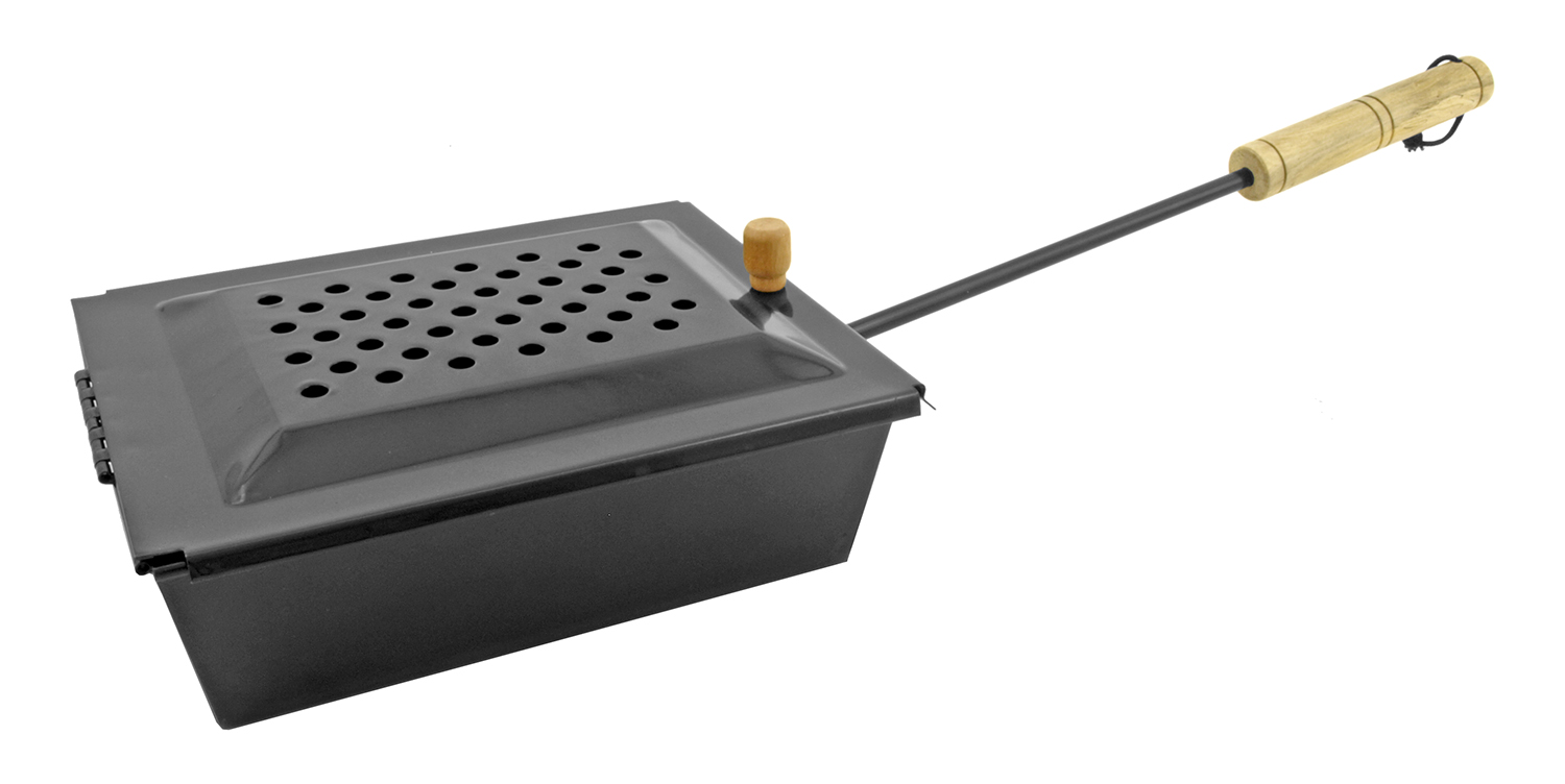 Metal Campfire Popcorn Popper Maker Box with Handle