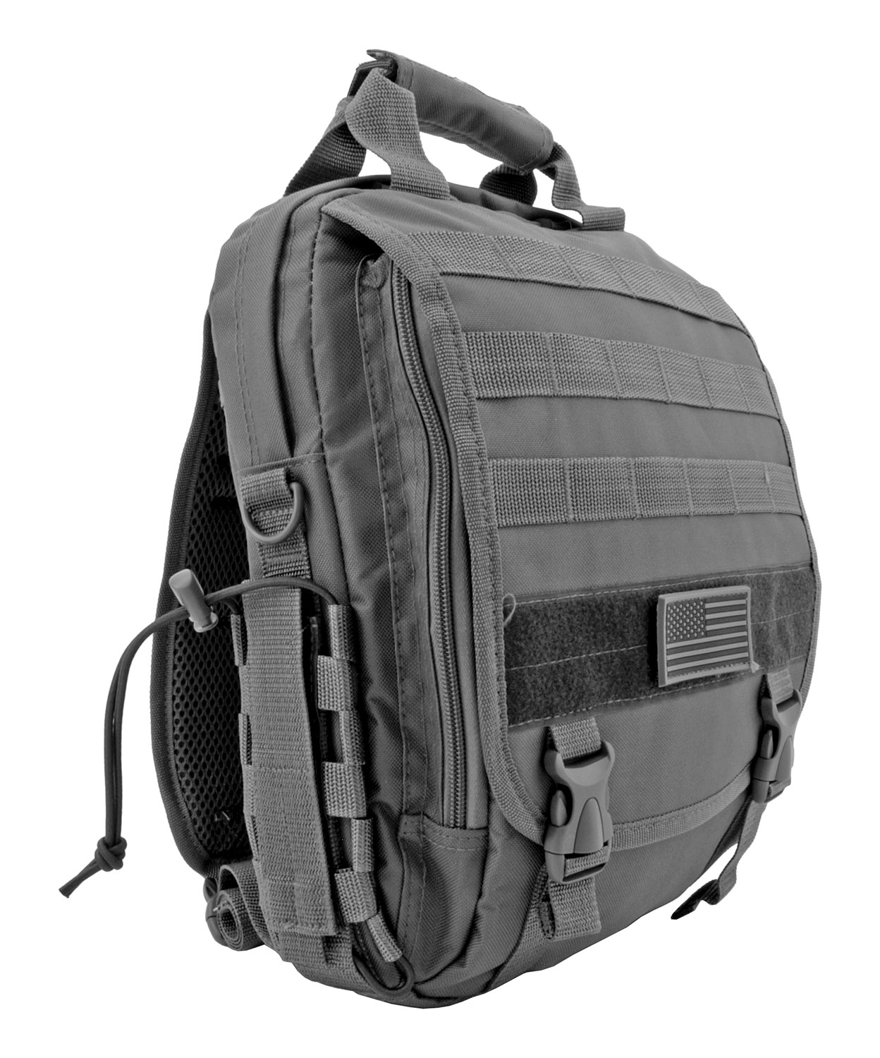 Tactical Traveler Hipster Laptop Backpack Grey