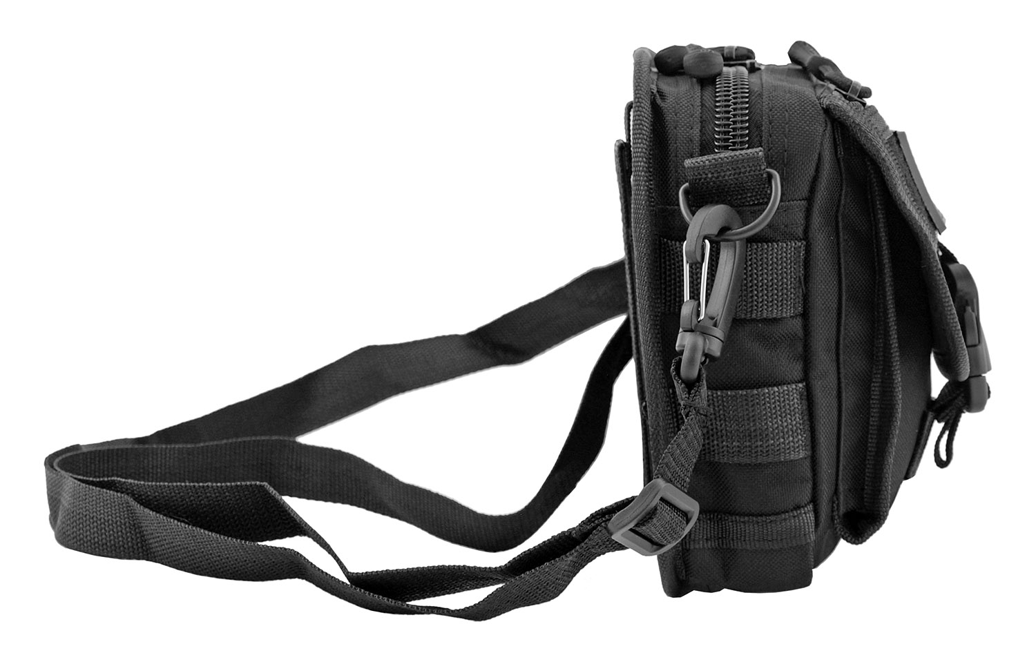The Tactical Over the Shoulder Everyday Carry Attachment Bag - Black