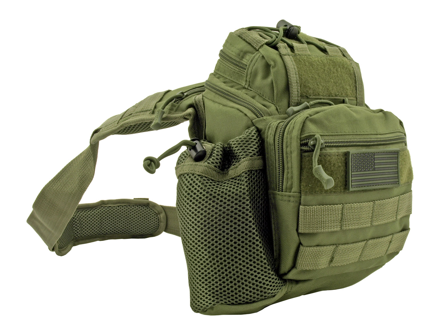 Tour of Duty Tactical Over Shoulder Everyday Carry Hip Bag Olive Green