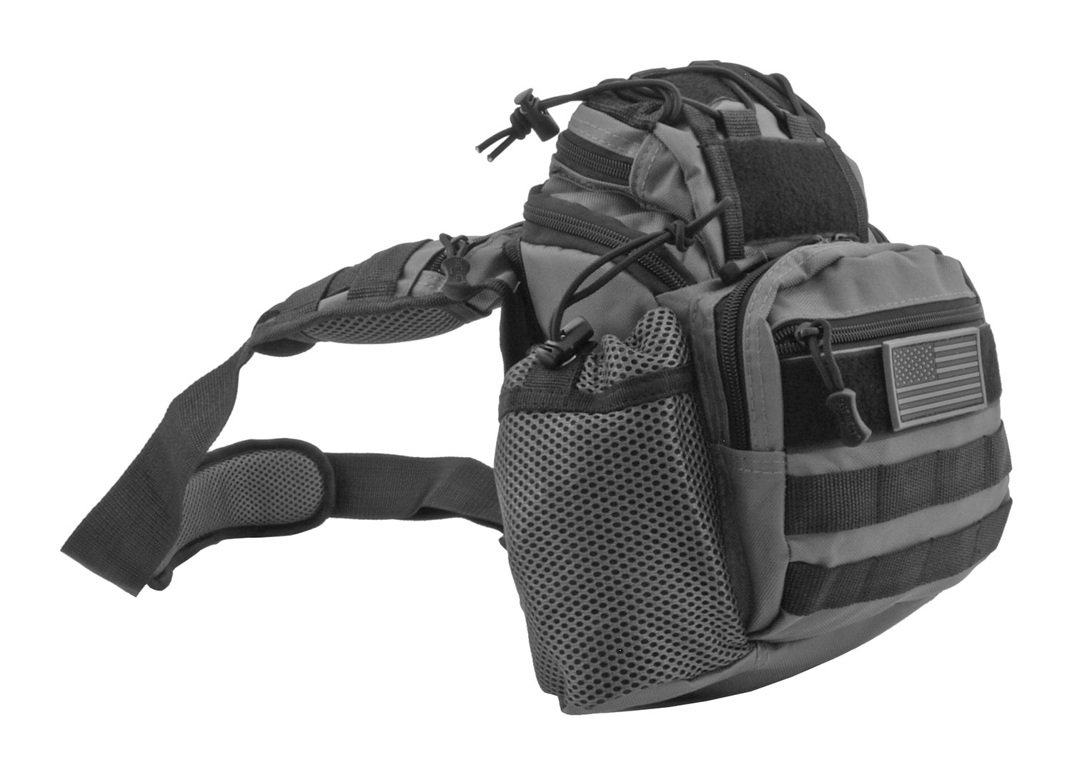 Tour of Duty Tactical Over Shoulder Everyday Carry Hip Bag Grey