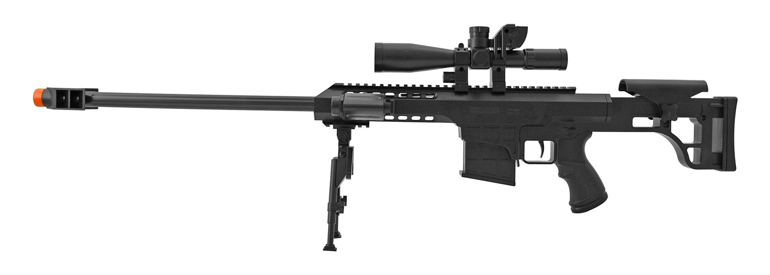 UKArms P1082C Bolt Action Spring Powered Airsoft Sniper Rifle with Bi
