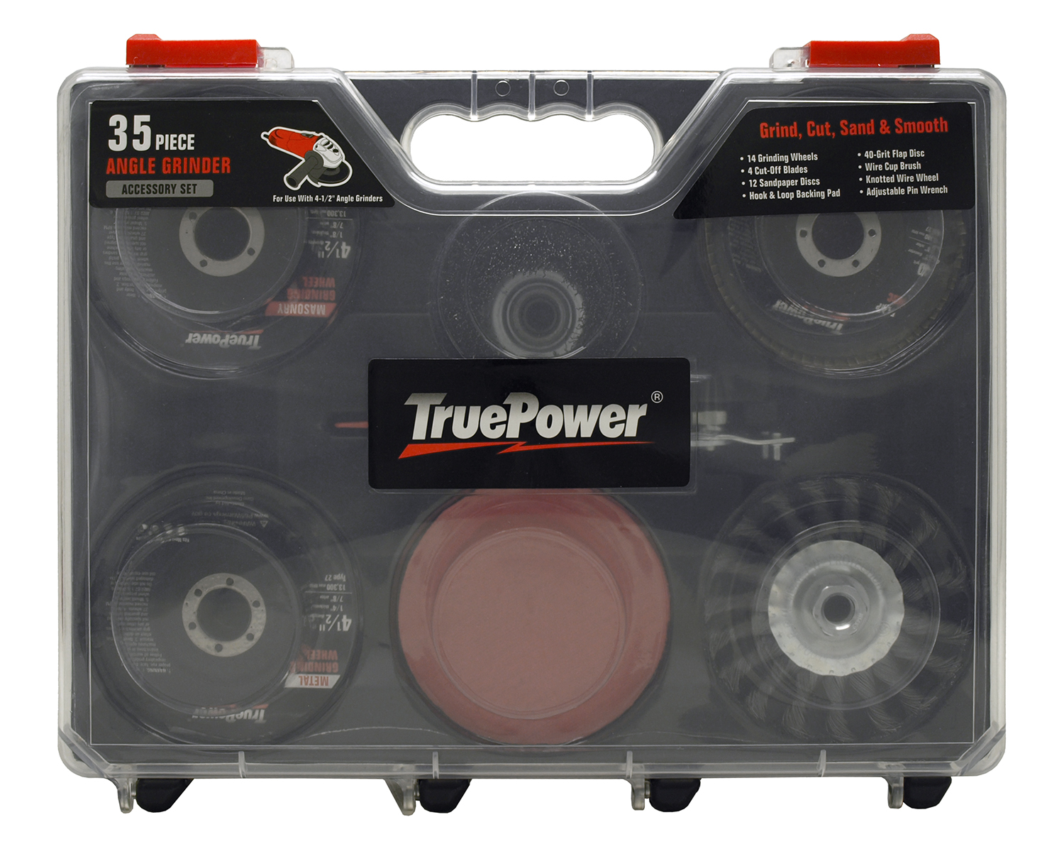 35 pc. Angle Grinder Accessory Set True Power