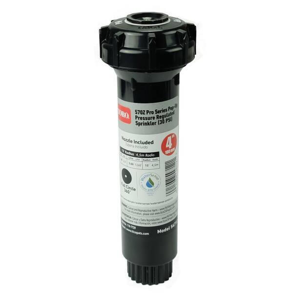 4" 570Z Pro 15' Full Circle PopUp PressureRegulated Sprinkler