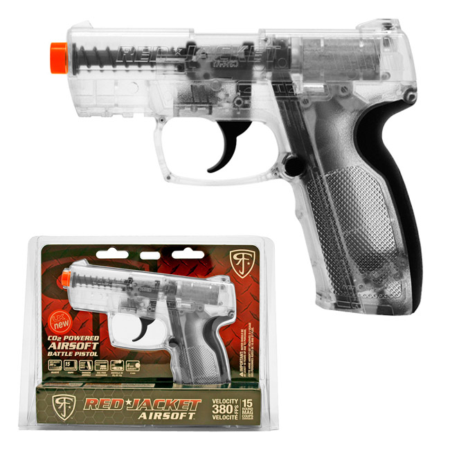 Red Jacket Airsoft Battle Pistol Clear
