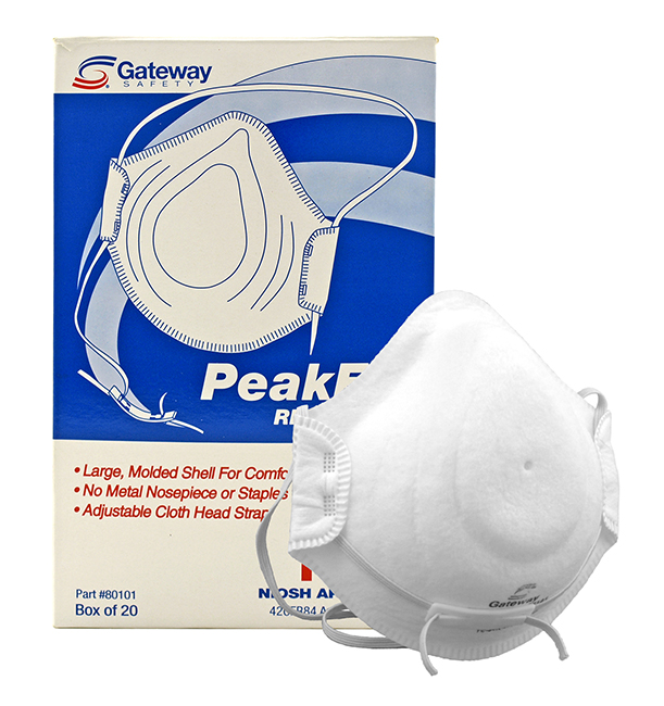 Box of 20 N95 Niosh Approved Peak Fit Respirator Face Dust Mask