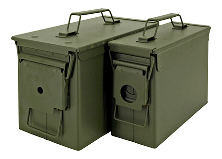 2 in 1 Military Style Ammo Boxes. 
