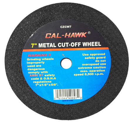 7 off wheel cut Cut Metal Off 7
